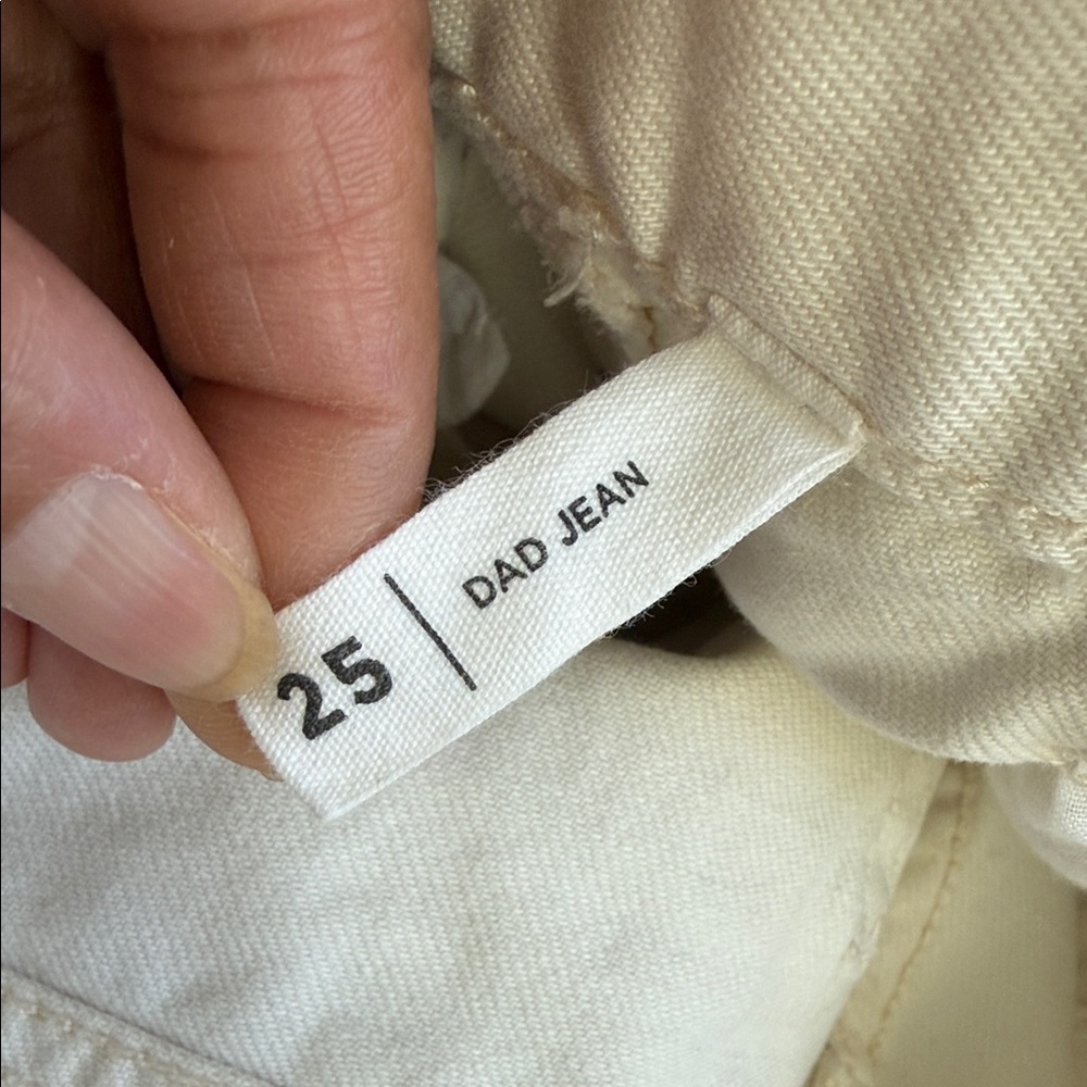 PacSun Women's Patchwork Straight Leg Jeans - Cream and Brown - Picture 11 of 11